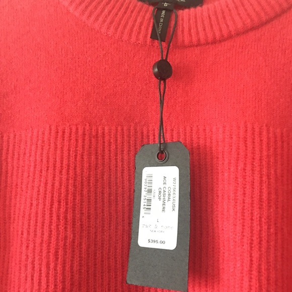 Coral Rag & Bone Cashmere Sweater - Picture 3 of 6
